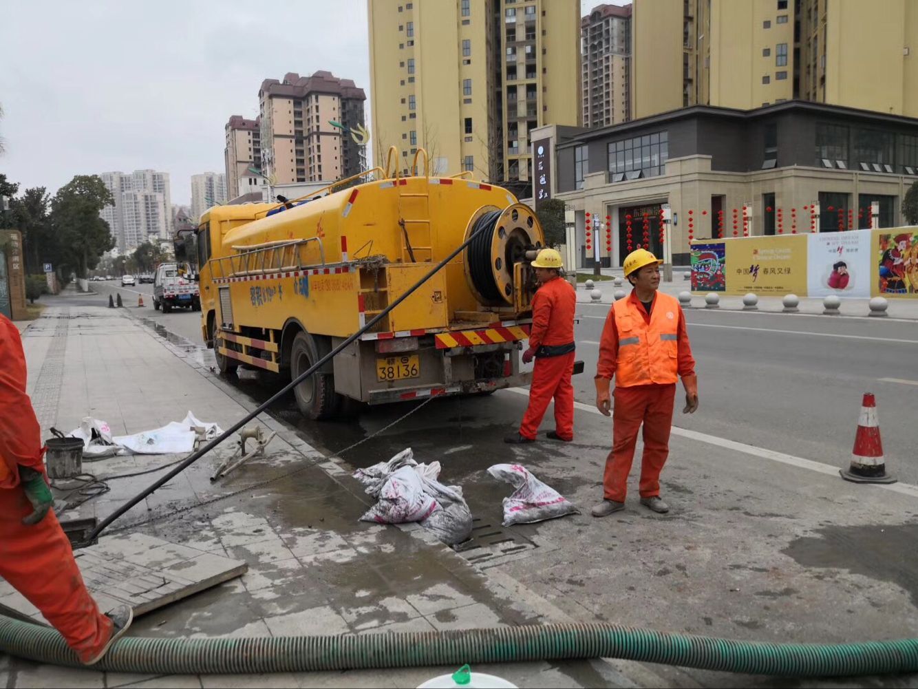 武功排污管道清淤-管道清洗